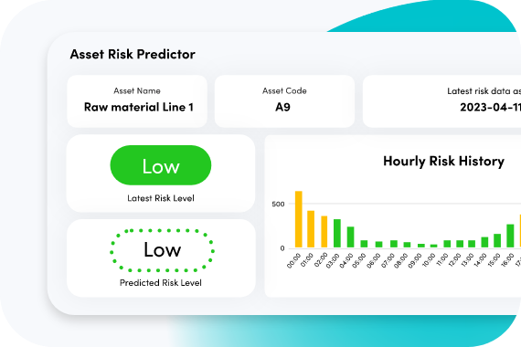 Asset risk predictor home dashboard